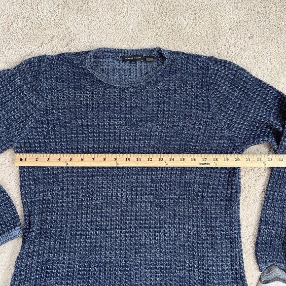 JEANNIE PIERRE  Womans Knit Sweater XL Blue Long Sleeve Crew Neck Pull Over NWT - Picture 9 of 14